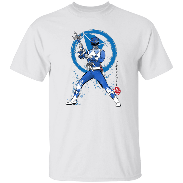 T-Shirts White / S Blue Ranger sumi-e T-Shirt