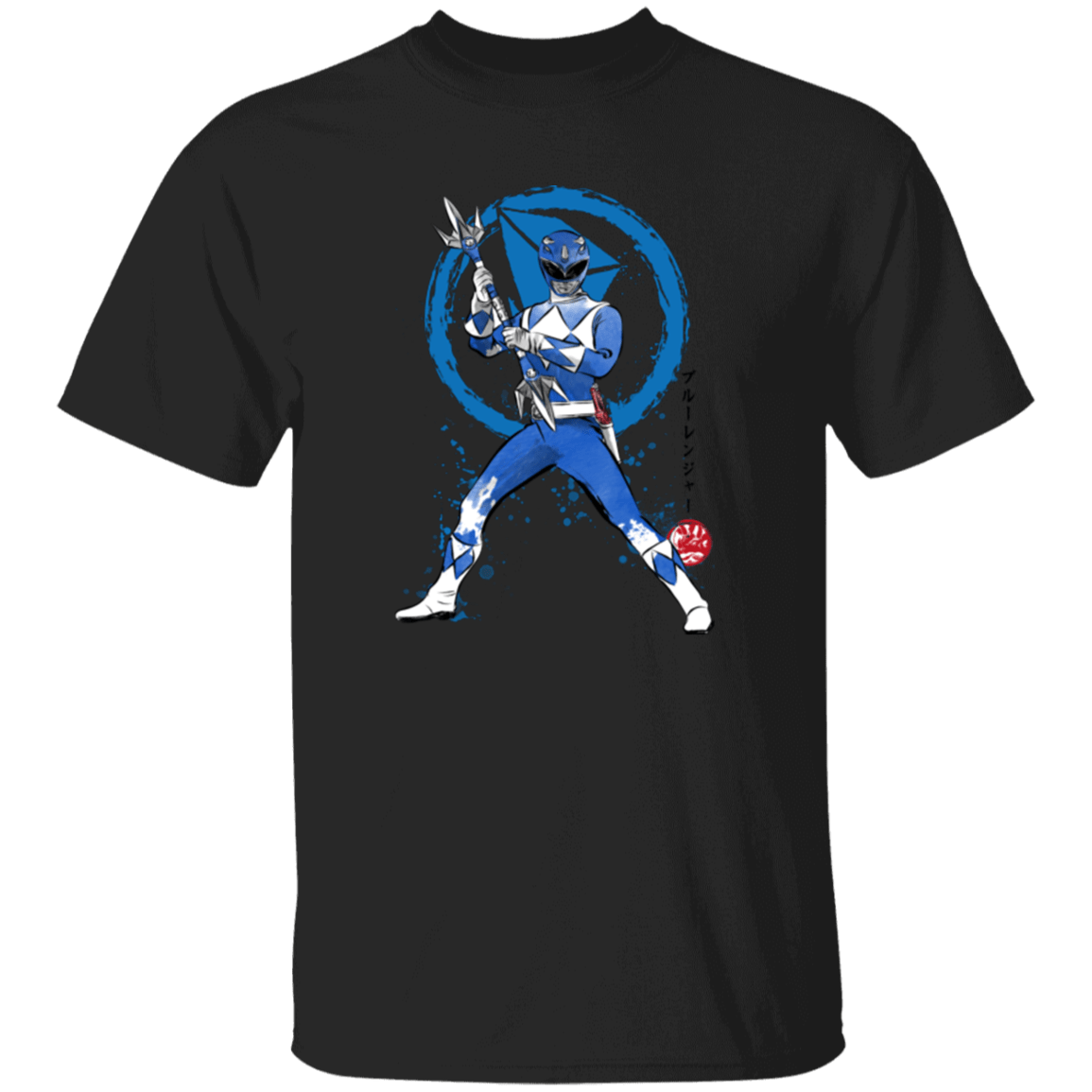 T-Shirts Black / YXS Blue Ranger sumi-e Youth T-Shirt