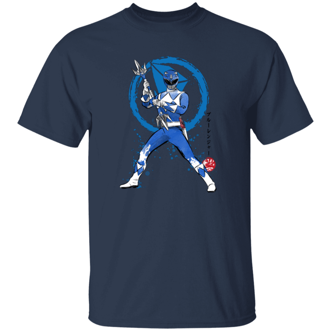 T-Shirts Navy / YXS Blue Ranger sumi-e Youth T-Shirt