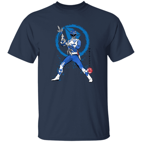 T-Shirts Navy / YXS Blue Ranger sumi-e Youth T-Shirt