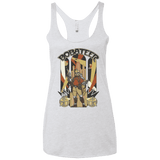 T-Shirts Heather White / X-Small Bobateer Women's Triblend Racerback Tank