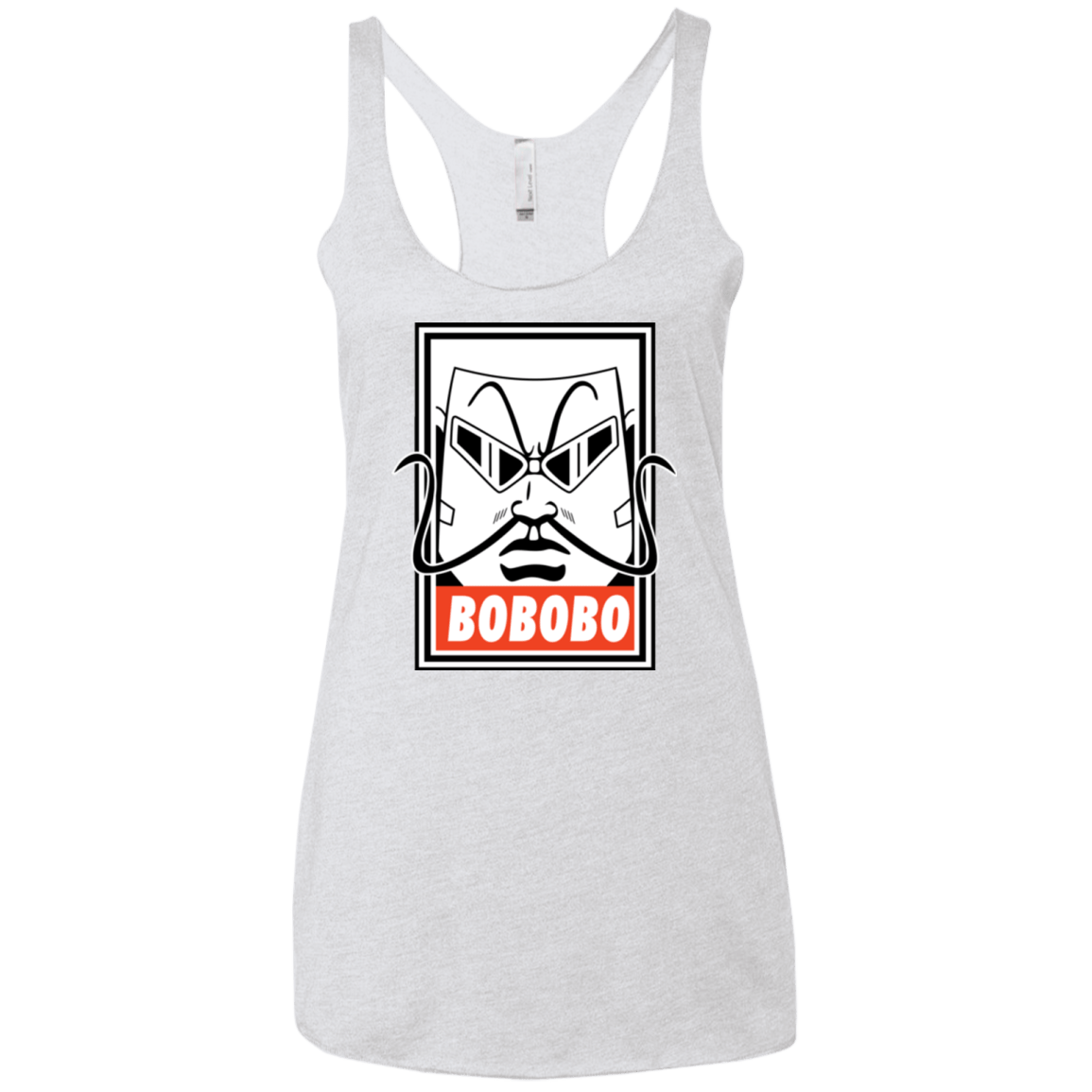 T-Shirts Heather White / X-Small Bobobey Women's Triblend Racerback Tank