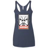 T-Shirts Vintage Navy / X-Small Bobobey Women's Triblend Racerback Tank