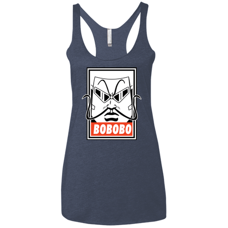 T-Shirts Vintage Navy / X-Small Bobobey Women's Triblend Racerback Tank