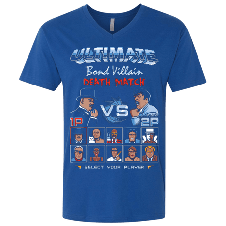 T-Shirts Royal / X-Small Bond Villain Death Match Men's Premium V-Neck