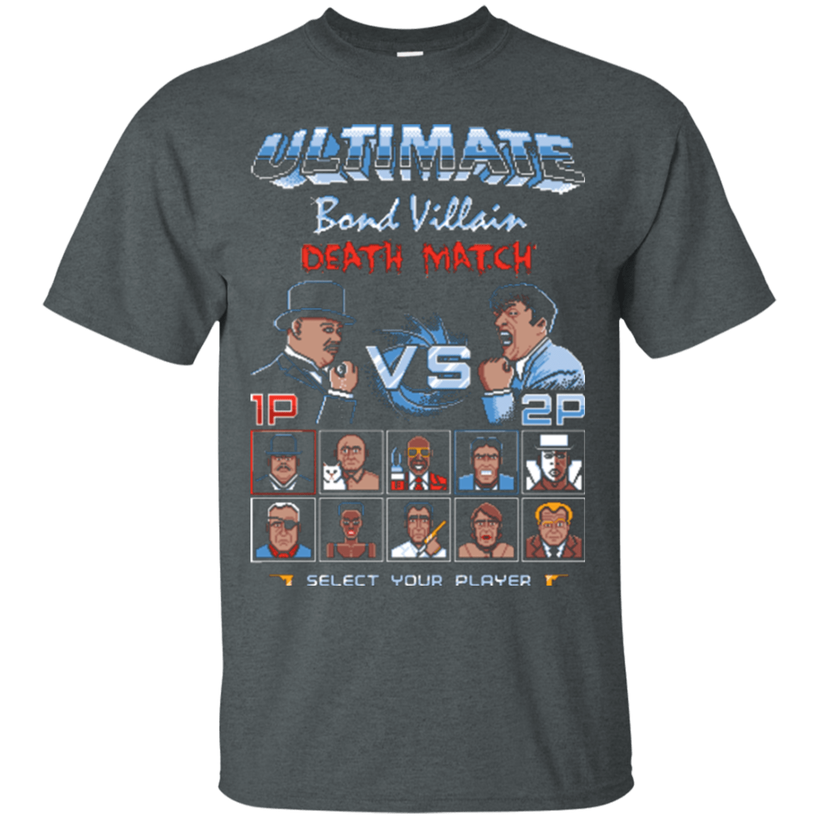 T-Shirts Dark Heather / Small Bond Villain Death Match T-Shirt