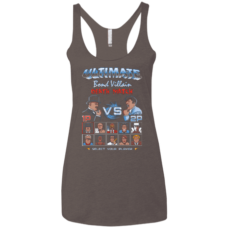 T-Shirts Macchiato / X-Small Bond Villain Death Match Women's Triblend Racerback Tank