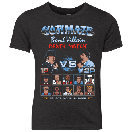 T-Shirts Vintage Black / YXS Bond Villain Death Match Youth Triblend T-Shirt