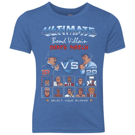 T-Shirts Vintage Royal / YXS Bond Villain Death Match Youth Triblend T-Shirt