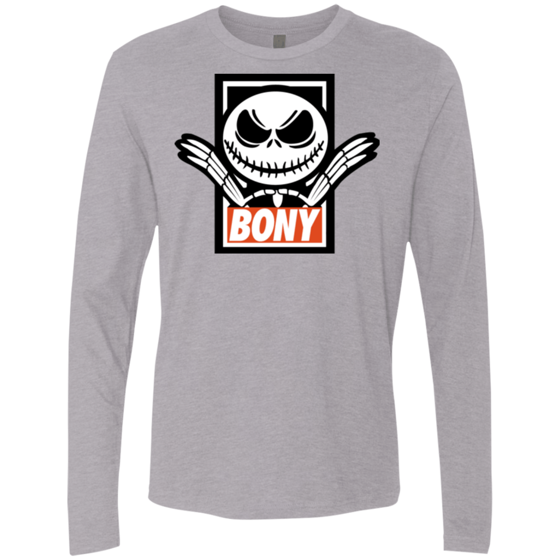 T-Shirts Heather Grey / Small BONY Men's Premium Long Sleeve