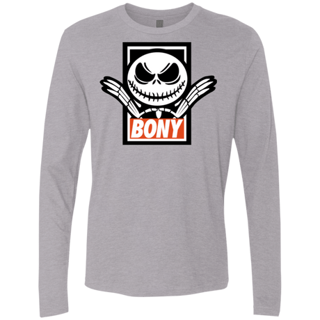 T-Shirts Heather Grey / Small BONY Men's Premium Long Sleeve