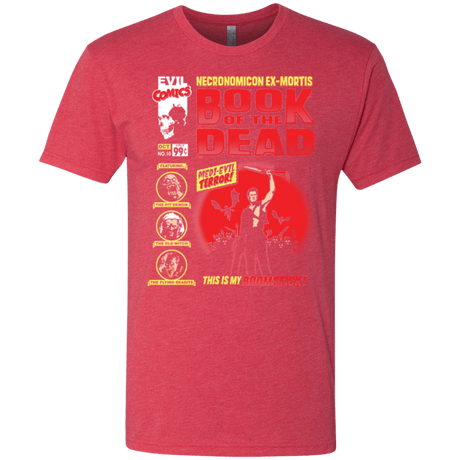 T-Shirts Vintage Red / Small Book Of The Dead Men's Triblend T-Shirt