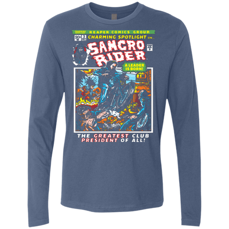 T-Shirts Indigo / Small Born Leader Men's Premium Long Sleeve