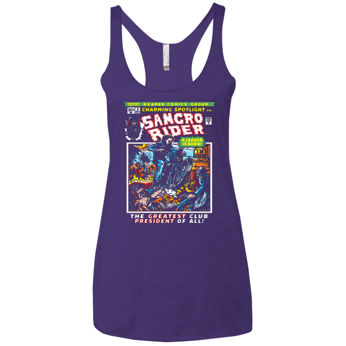 T-Shirts Purple / X-Small Born Leader Women's Triblend Racerback Tank