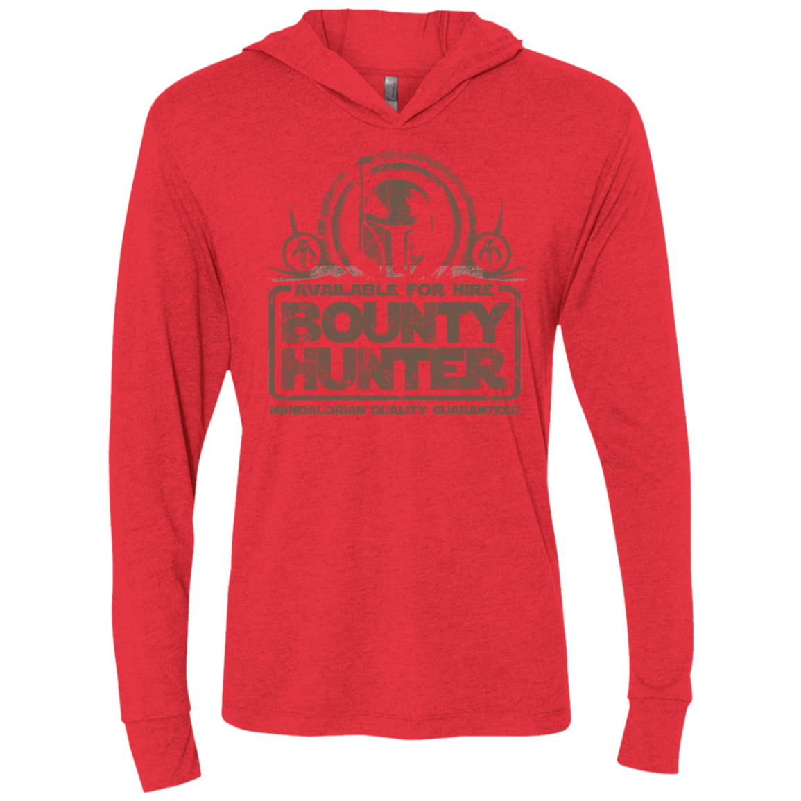 T-Shirts Vintage Red / X-Small bounty hunter 2 Triblend Long Sleeve Hoodie Tee