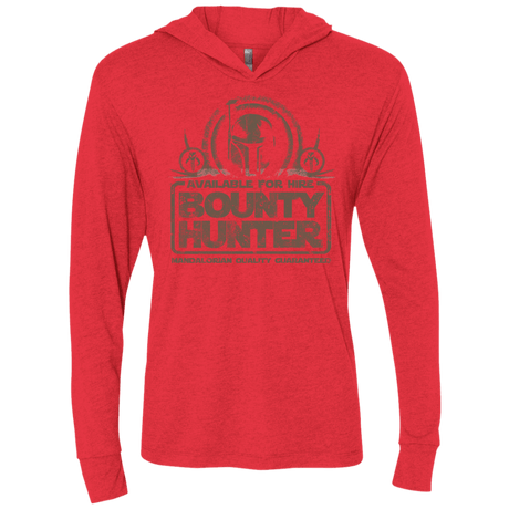 T-Shirts Vintage Red / X-Small bounty hunter 2 Triblend Long Sleeve Hoodie Tee