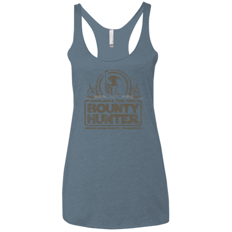 T-Shirts Indigo / X-Small bounty hunter 2 Women's Triblend Racerback Tank