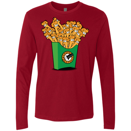 T-Shirts Cardinal / Small Box of Fries Men's Premium Long Sleeve