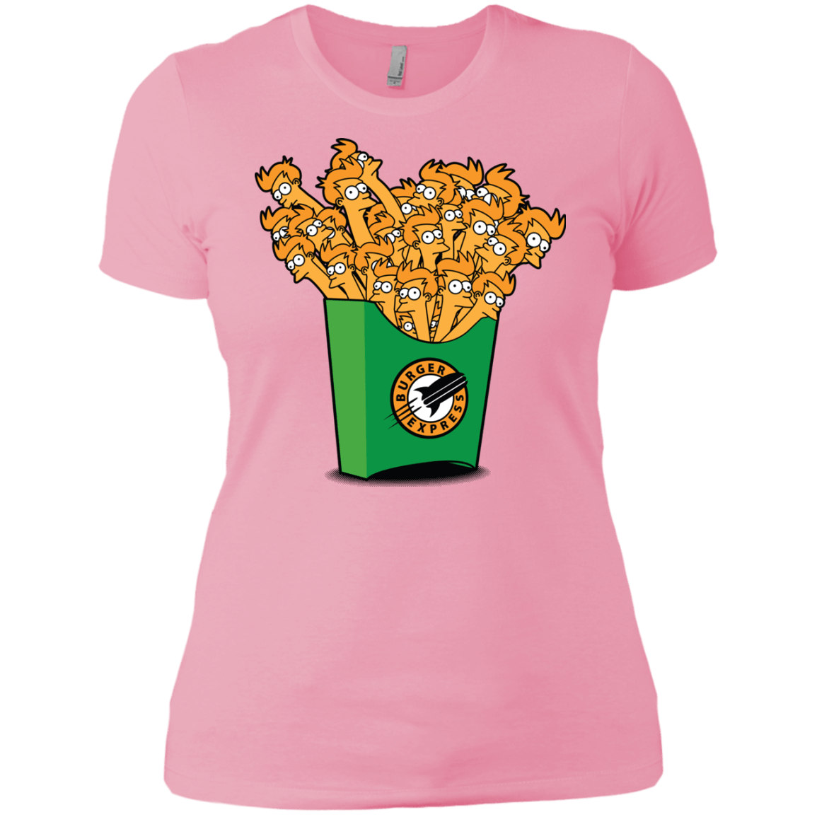 T-Shirts Light Pink / X-Small Box of Fries Women's Premium T-Shirt