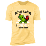 T-Shirts Banana Cream / S Boxing Digital Cactus Monster Men's Premium T-Shirt