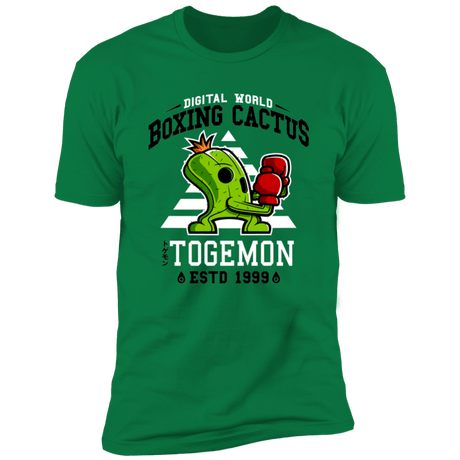T-Shirts Kelly Green / S Boxing Digital Cactus Monster Men's Premium T-Shirt