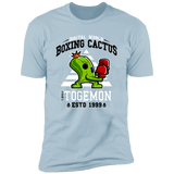 T-Shirts Light Blue / S Boxing Digital Cactus Monster Men's Premium T-Shirt