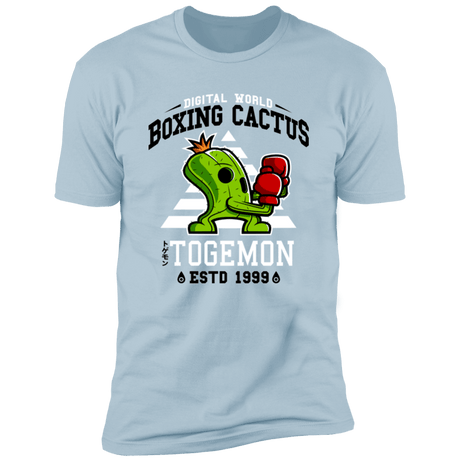 T-Shirts Light Blue / S Boxing Digital Cactus Monster Men's Premium T-Shirt
