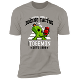 T-Shirts Light Grey / S Boxing Digital Cactus Monster Men's Premium T-Shirt
