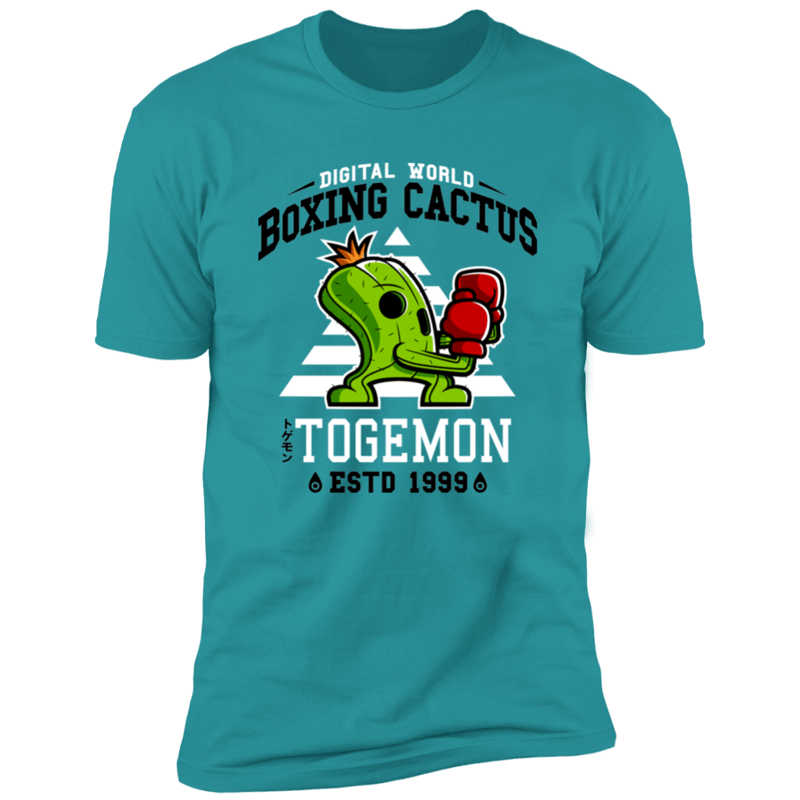 T-Shirts Tahiti Blue / S Boxing Digital Cactus Monster Men's Premium T-Shirt