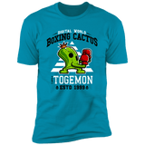 T-Shirts Turquoise / S Boxing Digital Cactus Monster Men's Premium T-Shirt