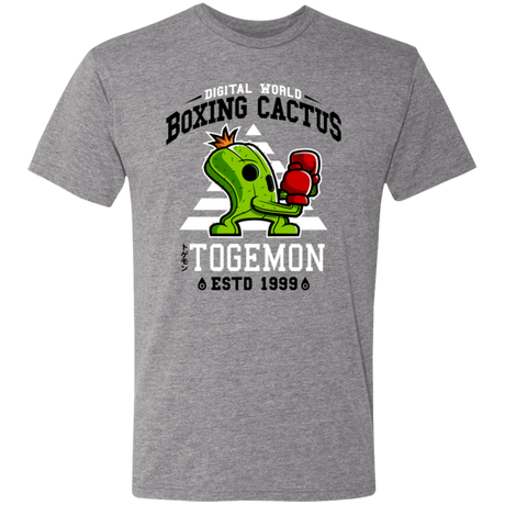 T-Shirts Premium Heather / S Boxing Digital Cactus Monster Men's Triblend T-Shirt