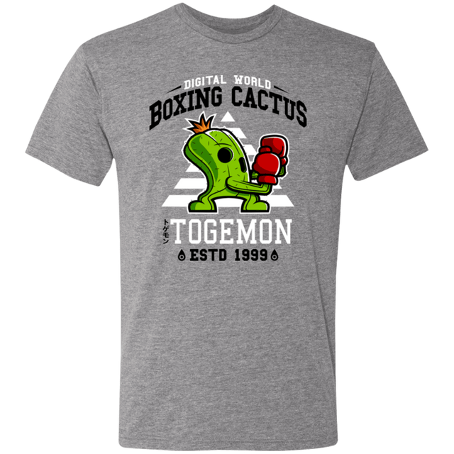 T-Shirts Premium Heather / S Boxing Digital Cactus Monster Men's Triblend T-Shirt