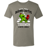 T-Shirts Venetian Grey / S Boxing Digital Cactus Monster Men's Triblend T-Shirt