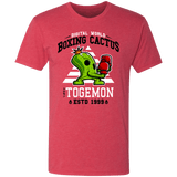 T-Shirts Vintage Red / S Boxing Digital Cactus Monster Men's Triblend T-Shirt