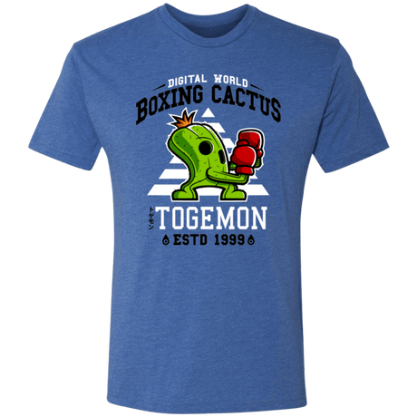 T-Shirts Vintage Royal / S Boxing Digital Cactus Monster Men's Triblend T-Shirt