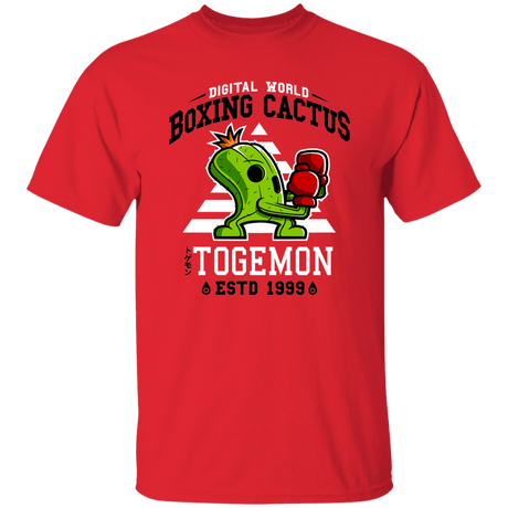 T-Shirts Red / S Boxing Digital Cactus Monster T-Shirt