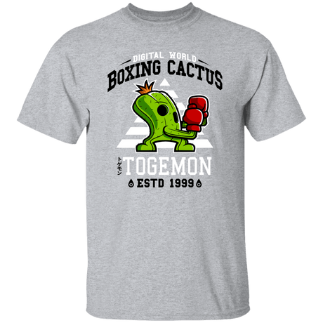 T-Shirts Sport Grey / S Boxing Digital Cactus Monster T-Shirt