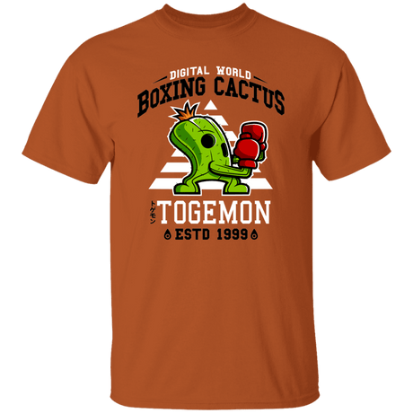 T-Shirts Texas Orange / S Boxing Digital Cactus Monster T-Shirt