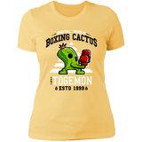 T-Shirts Banana Cream/ / S Boxing Digital Cactus Monster Women's Premium T-Shirt