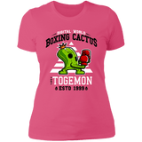 T-Shirts Hot Pink / S Boxing Digital Cactus Monster Women's Premium T-Shirt