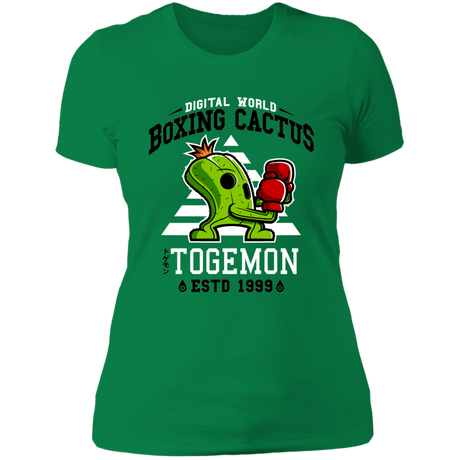 T-Shirts Kelly Green / S Boxing Digital Cactus Monster Women's Premium T-Shirt
