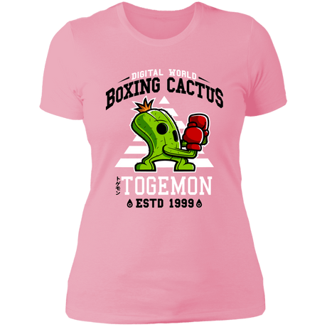 T-Shirts Light Pink / S Boxing Digital Cactus Monster Women's Premium T-Shirt