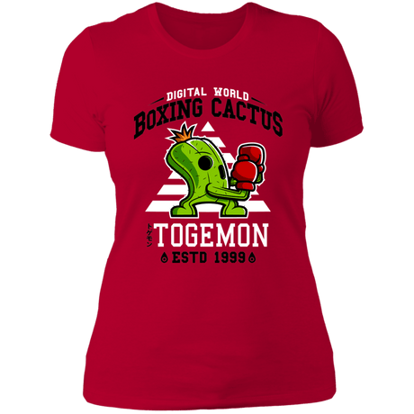 T-Shirts Red / S Boxing Digital Cactus Monster Women's Premium T-Shirt