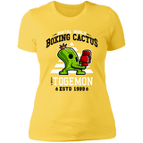 T-Shirts Vibrant Yellow / S Boxing Digital Cactus Monster Women's Premium T-Shirt