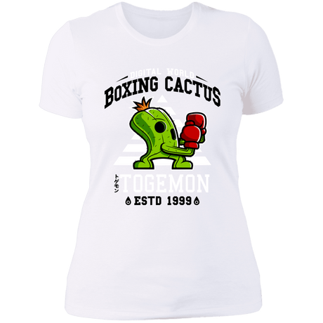 T-Shirts White / S Boxing Digital Cactus Monster Women's Premium T-Shirt