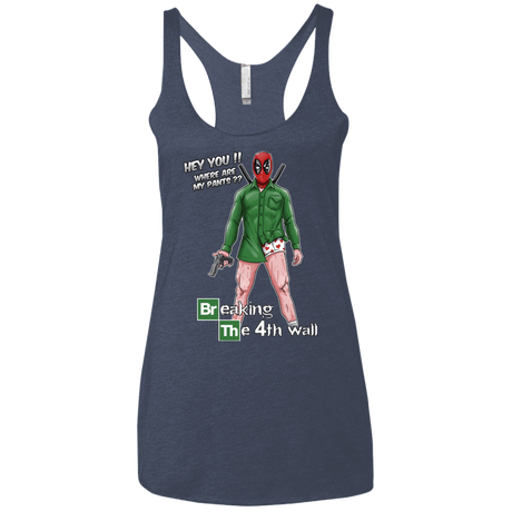 T-Shirts Vintage Navy / X-Small Breaking the 4th Wall Women's Triblend Racerback Tank