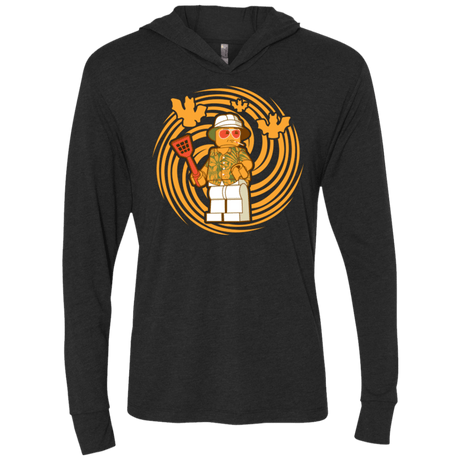 T-Shirts Vintage Black / X-Small Brick Country Triblend Long Sleeve Hoodie Tee