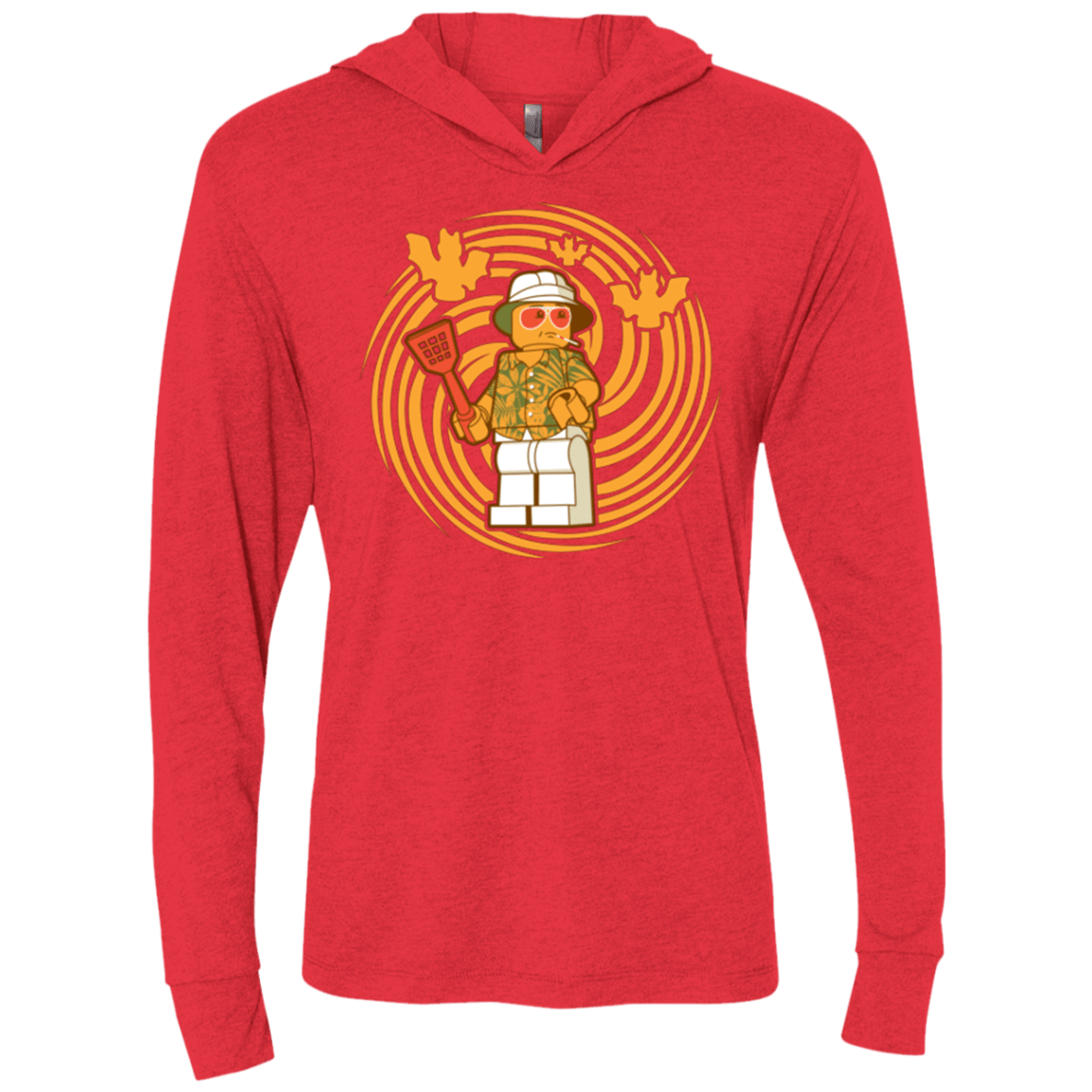 T-Shirts Vintage Red / X-Small Brick Country Triblend Long Sleeve Hoodie Tee