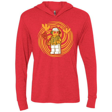 T-Shirts Vintage Red / X-Small Brick Country Triblend Long Sleeve Hoodie Tee