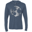 T-Shirts Indigo / X-Small Brothers Moon Triblend Long Sleeve Hoodie Tee